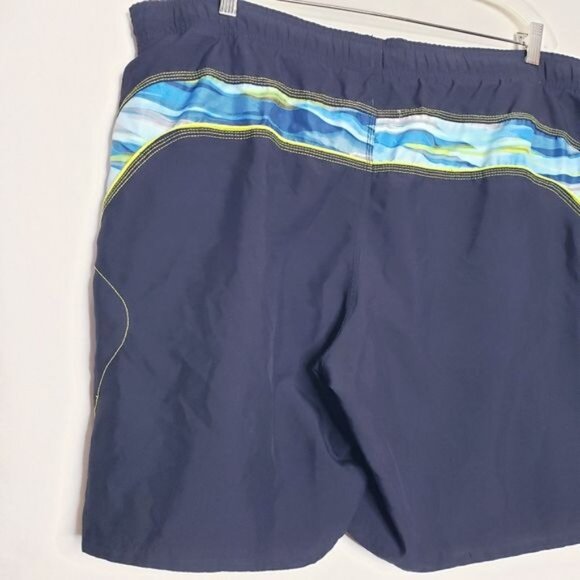 Nike Black & Blue Swim Trunks Board Shorts Men's Size XXL - Picture 5 of 9